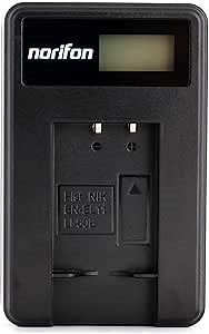 Norifon EN-EL11 LCD USB Charger for Nikon Coolpix S550, Coolpix S560 Camera and More