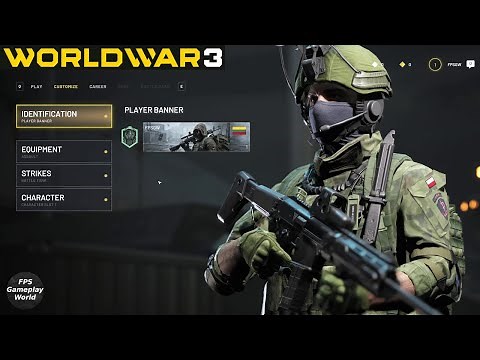 IMPRESSIVE Customization of CHARACTER and EQUIPMENT in WORLD WAR 3 Game (PC 2K 1440p) 2022