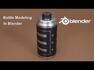 Make Bottle In Blender | Blender Hard Surface Modeling Tutorial #blendertutorial