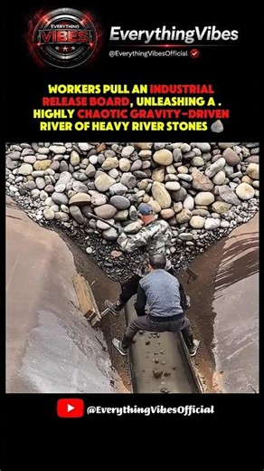 The Physics of Granular Flow (How Workers Manage Massive Gravel Chutes) 🤯