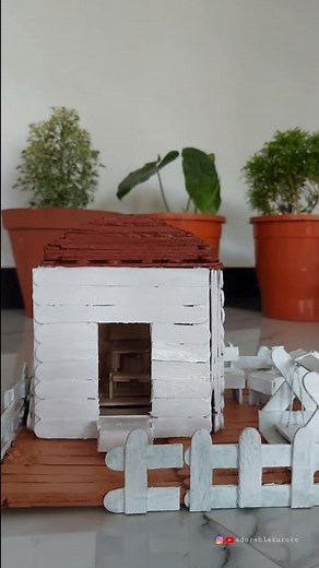 DIY ice cream stick house | How to make house using popsicle sticks