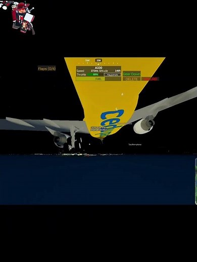 Pilot training flight simulator emergency landing #plane #aviation #roblox #pilot