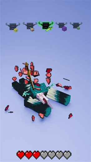 ⚔️ Hero Iron Golem Vs Minecraft Mobs 3D Animation | Blender Fluid Simulation and Cloth Particle!