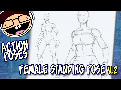 How to Draw a FEMALE STANDING POSE (Version 2) | Narrated Easy Step-by-Step Tutorial