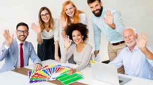 18 Sheets Classroom Laptop Labels-Chromebook Color Coding Stickers with Round & Rectangular Styles,Paper Cable Label Chromebook Labels to Write for Teacher Classroom Computer Management (6 Color)