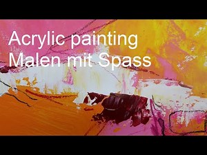 Acrylmalen für Anfänger - eine Schritt für Schritt Anleitung - acrylic painting step by step