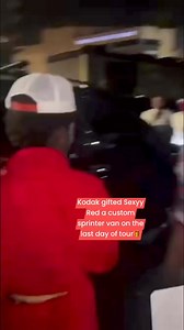Kodak gifted Sexyy Red a custom sprinter van on the last day of tour🎁 | Hiphopego