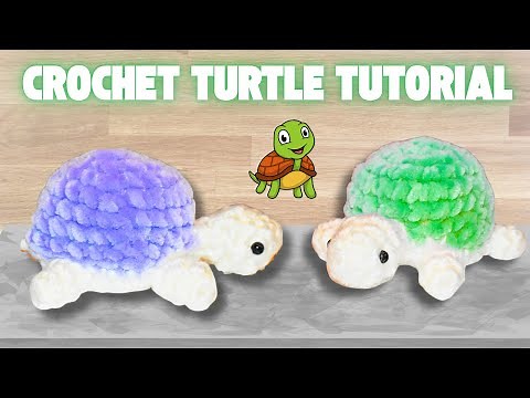How to Crochet a Turtle Amigurumi for Beginners | Crochet Turtle Plushie