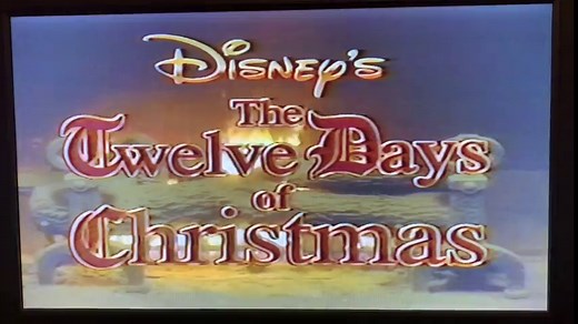 Disney Sing Along Songs The 12 Days Of Christmas (1993) Volume 12