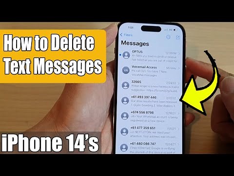 iPhone 14's: How to Delete Text Messages - iOS 16