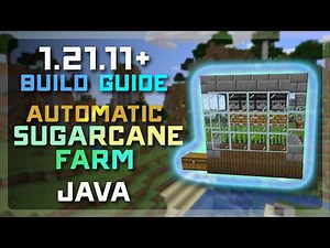 Minecraft 1.21.11+ Automatic Sugarcane Farm 🌿 No Minecart Needed! (Mud Hopper Design)