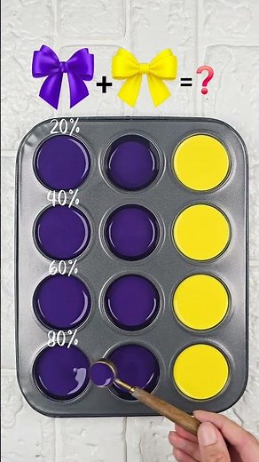 Royal Purple to Golden Yellow Gradient Color Palette #colorpalette #satisfying #colormix #colors