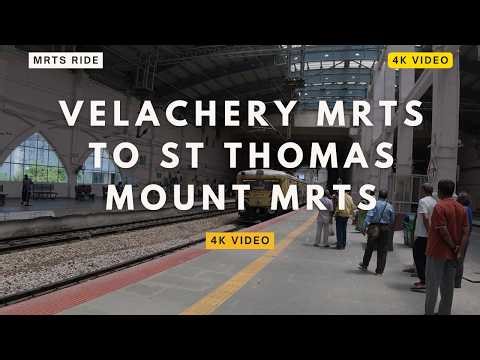 Velachery to St Thomas Mount MRTS drive| #chennai #mrts #velachery #stthomasmount #trending