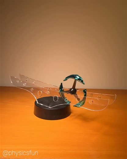 physicsfun on Instagram: "Perpetual Dolphin Wheel: another kinetic art desk toy from the 70s- the rotor will stay in motion for weeks, until the hidden 9V battery is depleted. The rotor has a magnet embedded within each dolphin- and an extremely simple and ingenious circuit within the base (comprised of: a coil, a battery, and one transistor), senses the approaching magnets and energizes the coil to gives these magnets a push as the rotor passes through the middle. Similar to the Andrew’s Space 