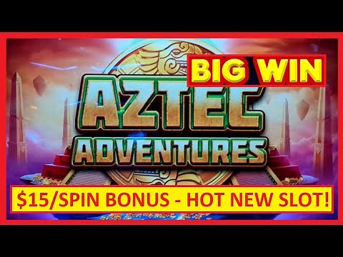 $15/SPIN = BIG WIN! Aztec Adventures is a HOT NEW SLOT!