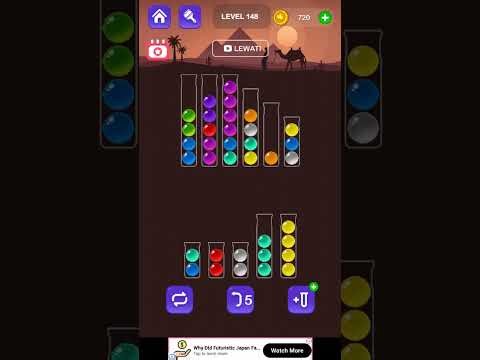 Level 148 Ball Sort Master Answer #ballsortpuzzle