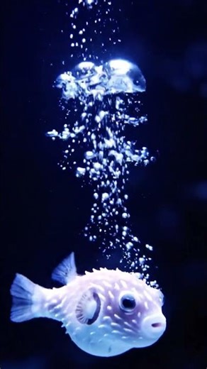 🎥 Bubble Puff Fish – The Floating Bubble of the Deep Sea