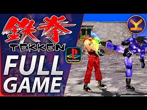 Tekken 1 (1995) PlayStation - Arcade Mode - Kazuya Mishima Full Game Story Longplay - PS1 Gameplay