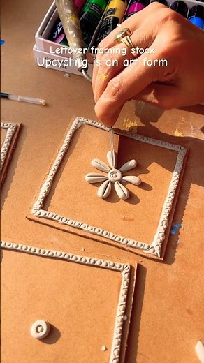 Turning leftover MDF & frame bits into handmade frames ✨#theroshni #diy #craftideas #ytshorts #yt