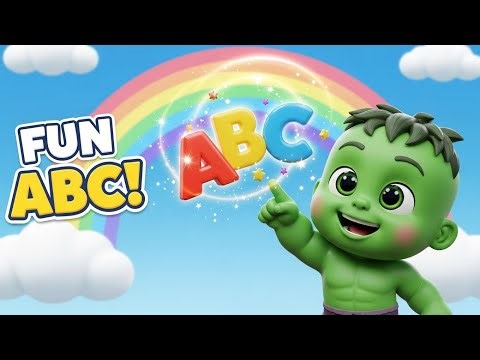 FUN ABC Song 😍 | Learn Alphabet with Hulk 💚 | Kids 3D Cartoon | Hulk kids usa |