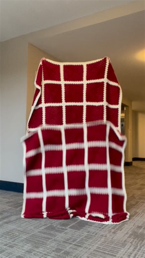 Lydia Saul on Instagram: "so I made two lol. I whipped up both of these in like 2 weeks 🤏🙂‍↕️ loving Loops & Threads lately at @michaelsstores #loopsandthreads #crochet #grannysquares #michaelscraftstore #crochetblanket"