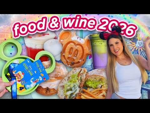 MEGA FOOD VLOG! 🍓 Best Picks for Disneyland's FOOD & WINE FESTIVAL 2026!