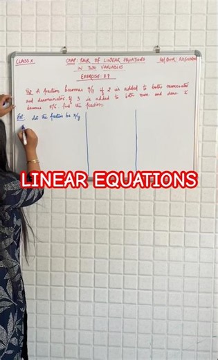Linear Equations | Exercise 3.7 | Class X | RD Sharma