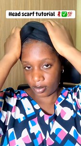 Simplest head scarf tutorial everrrrrr❤️❤️✅ #scarf #headtie #headscarf #fyp #viral #hilightseveryonefollowers #beauty #fypシ゚viralシ | Happydaniels | Facebook