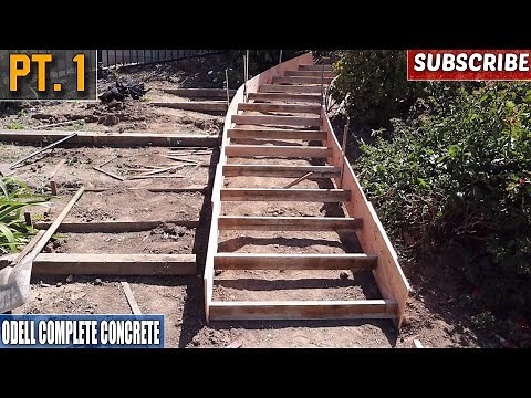 Perfect Curved Concrete Hillside Staircase (Part 1)