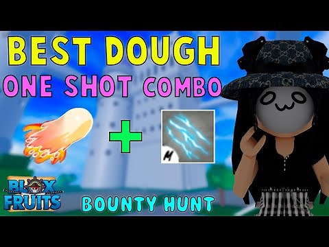 『Best Dough One Shot Combo』Bounty Hunt l Roblox | Blox fruits update 16 | 25M