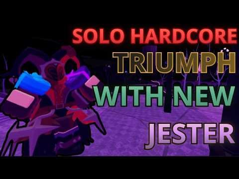 SOLO HARDCORE TRIUMPH WITH REBALANCED JESTER | ROBLOX Tower Defense Simulator