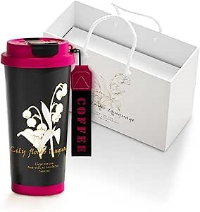 Leakproof Ceramic-Lined Insulated Coffee Mug with Folding Straw and Dual Dust Caps, 316 Stainless Steel, Cupholder-Friendly, Multifunctional Lid for Hot/Cold Beverages 17oz (Black)