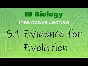 [OLD2016] IB Biology 5.1 - Evidence for Evolution - Interactive Lecture