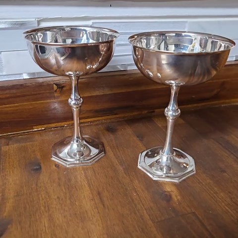 Taunton Lenox Silverplate Goblet Stemware | Vintage Goblet for Dessert or Wine - Etsy