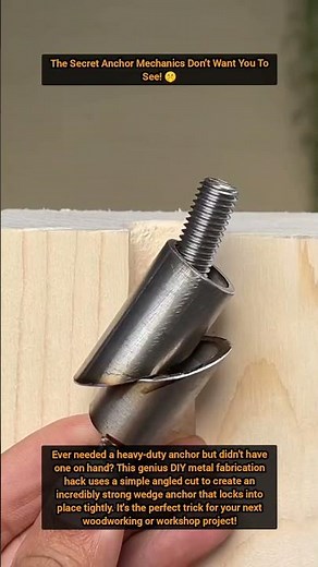 How to Make a Custom Heavy-Duty Wedge Anchor DIY 🛠️
