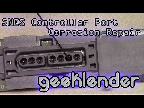 SNES Controller Port Corrosion Repair - Brad Tratzinski