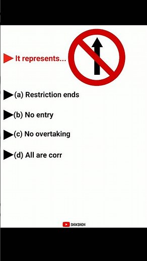 Learner Licence Test Questions and Answers (7) #shorts