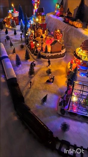 The polar express Christmas village #christmas