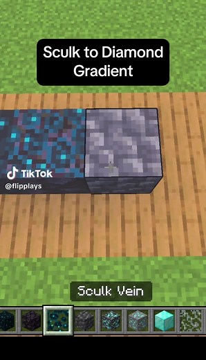 Updated sculk to diamond gradient for 2026. Minecraft build ideas #minecraft #minecraftbuilding #minecraftgradient