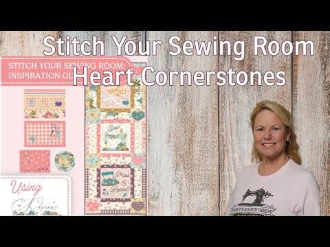 Stitch Your Sewing Room Banner Heart Cornerstones, the Stitchuation Room, 4/30/26
