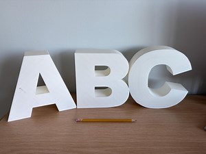 Large Block Letters - Full Alphabet - Etsy