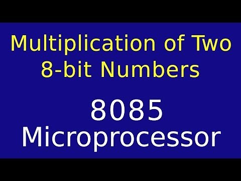 8085 Multiply Two 8-Bit Numbers Program