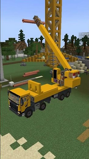 Minecraft | Build Working Truck Mounted Crane using Create mod and Chisels & Bits | Episode 01
