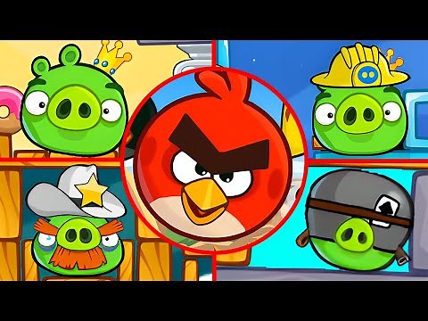 Angry Birds Remastered Remake - All Bosses (Boss Fight)