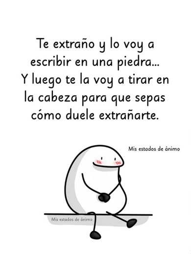 Te extraño: Un mensaje en una piedra