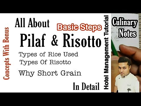 All About Pilaf & Risotto In Detail | Hotel Management Tutorial | Concept with Bonus | Culinary