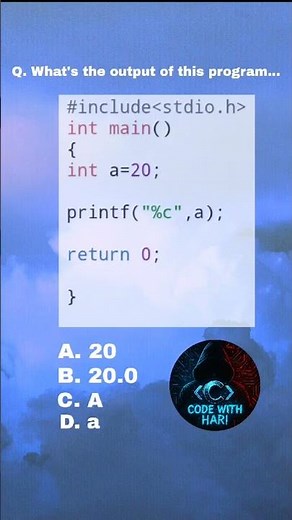 C Quiz.3 || Code With Hari || #coding #computerlanguage #cprogramming #programminglanguage