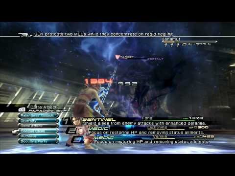 Final Fantasy 13 Fang vs Bahamut Eidolon Battle Tutorial ( Chapter 10 boss)
