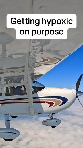 Let’s talk about hypoxia! We went up to 15,000’ and got me hypoxic to see which effects are the strongest #supplementaloxygen #hypoxia #cessna #cessna182 #skylane #textron #sportys #letstalk