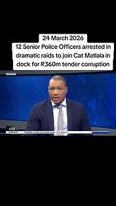 The National Prosecuting Authority's IDAC has arrested 12 senior police officers and a director of a company in relation to the Medicare24 tender. #tiktoknews #corruption #fraud #saps #satiktok🇿🇦